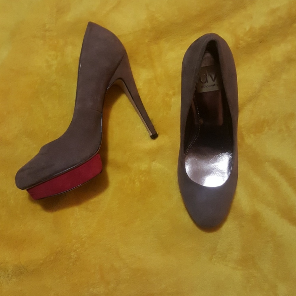 SALE‼️ Dolce Vita suede platform heels - Picture 2 of 6